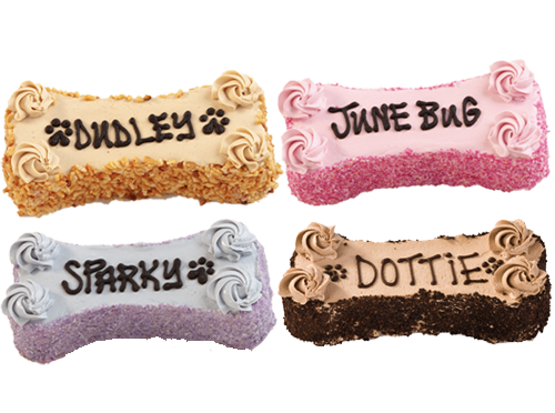 Call-Out-Small-Bone Three Dog Bakery - Small Personalized Bone Cake for Dogs